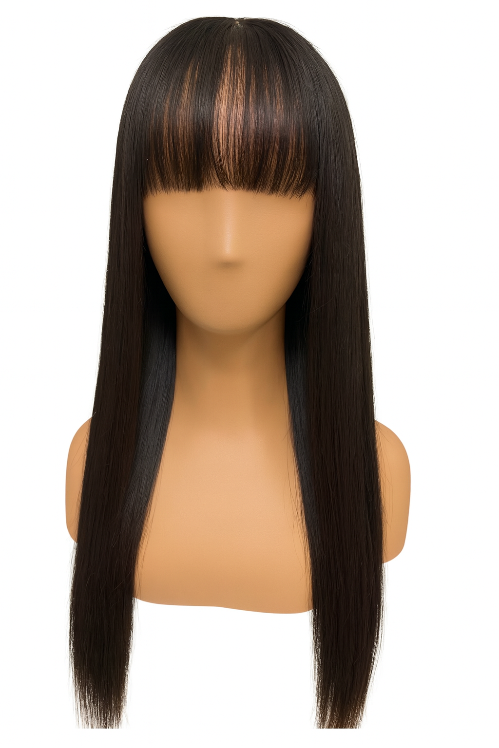 Vietnamese Virgin Hair Raide à Frange